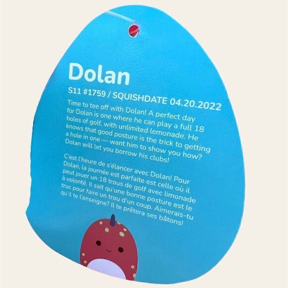 NEW First to Market 11” Original Squishmallows Dolan - Picture 7 of 9